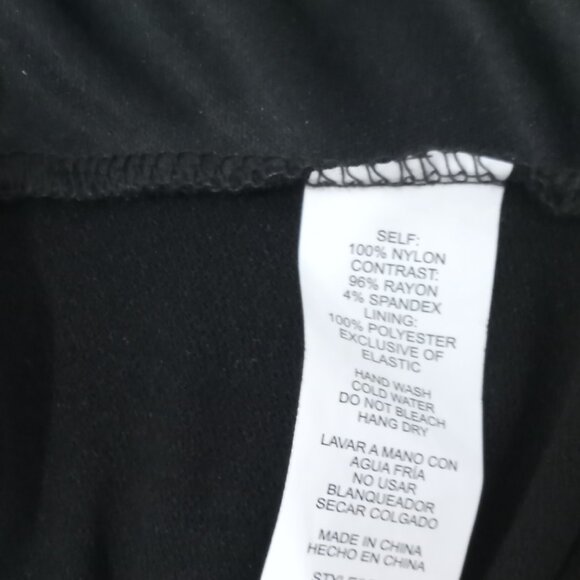 AMBIANCE-NWT Black Sheer Lace Polka Dot Puff Sleeve Elegant Mesh Top-Size-M - Picture 12 of 12